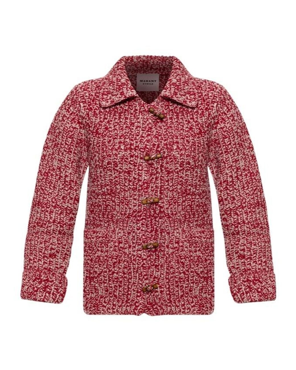 Isabel Marant Red Long-Sleeve Casual Jacket