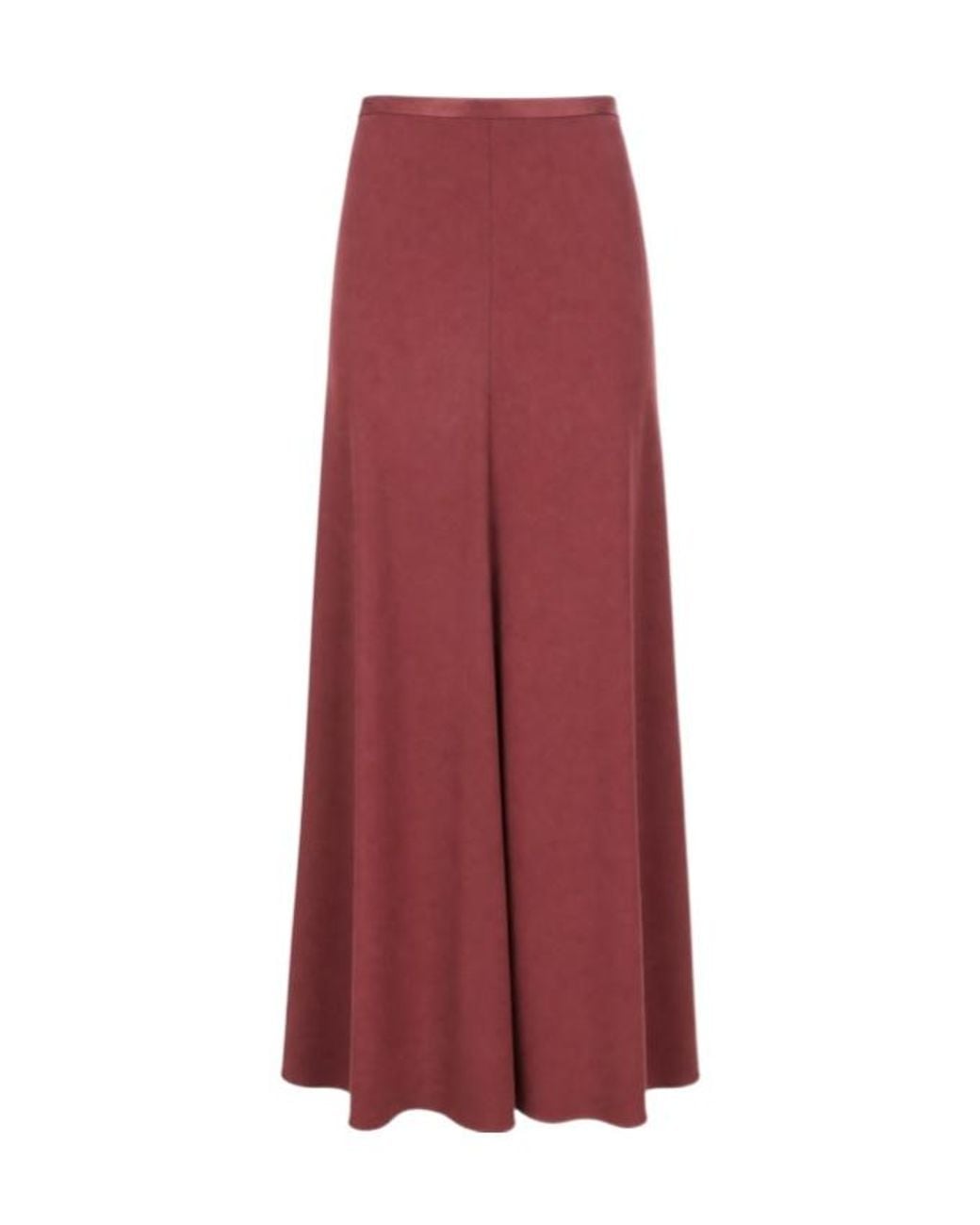 Alberta Ferretti Red Wide-Leg Casual Trousers