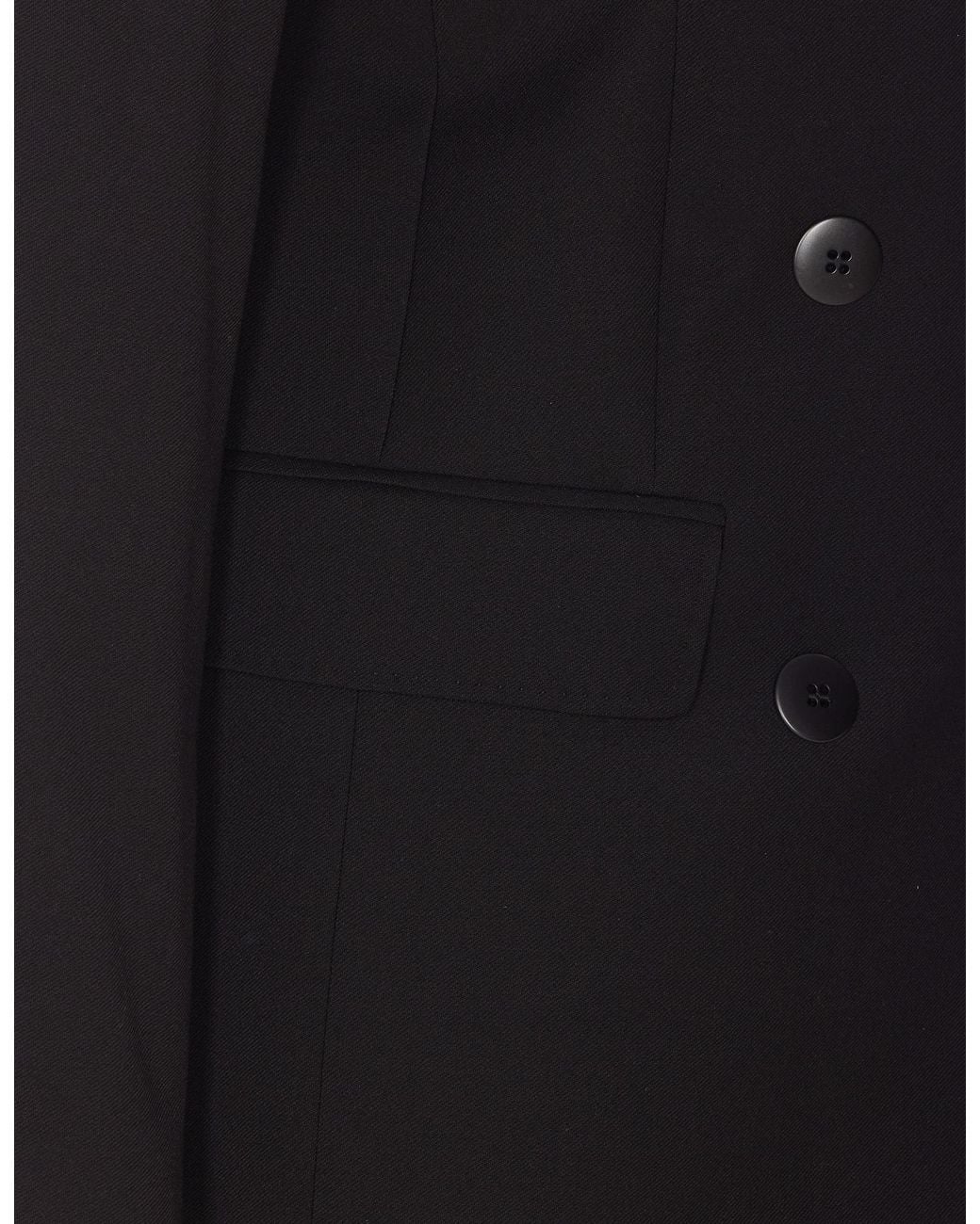 Max Mara Black Vadare Double-Breasted Blazer