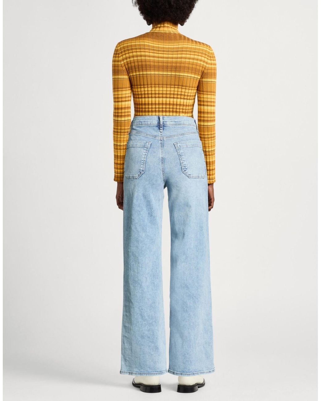 Rag & Bone Blue Plain Colour Straight-Leg Jeans