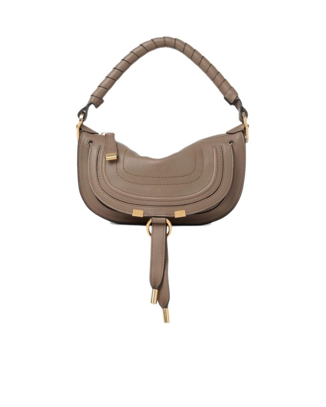 Chloé Brown Chloé Mini Marcie Shoulder Bag