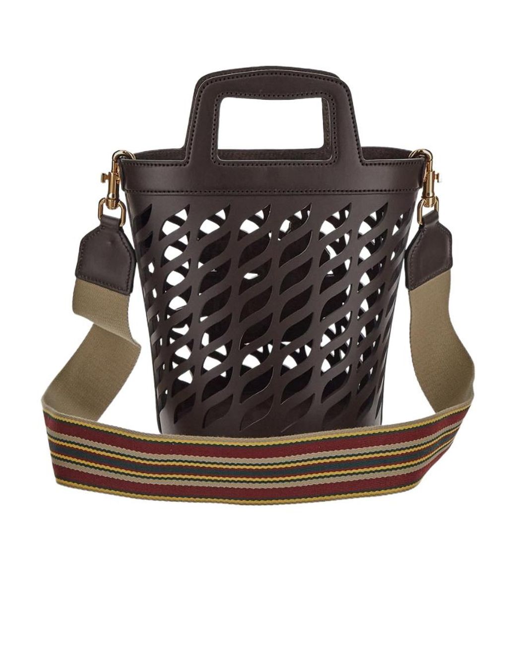 Etro Black Hollowed-Out Detail Shoulder Bag
