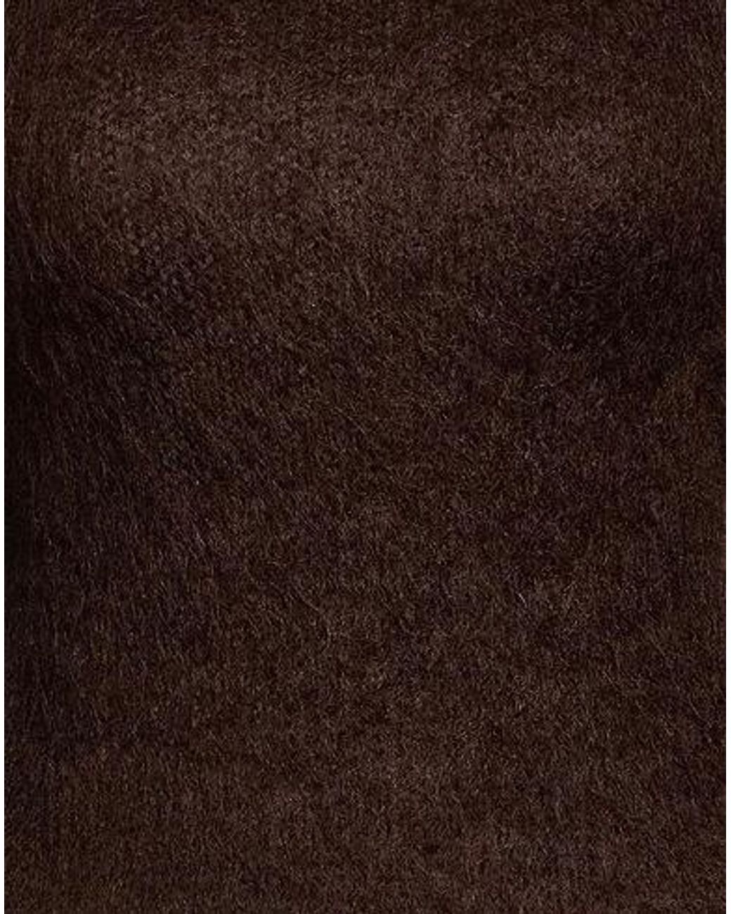 Marni Brown Solid-Color High-Neck Knitted Sweater