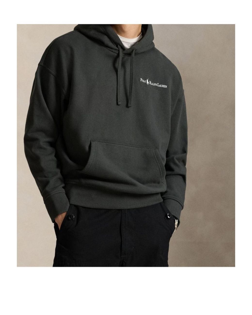 Polo Ralph Lauren Black Hooded Sweatshirt for men