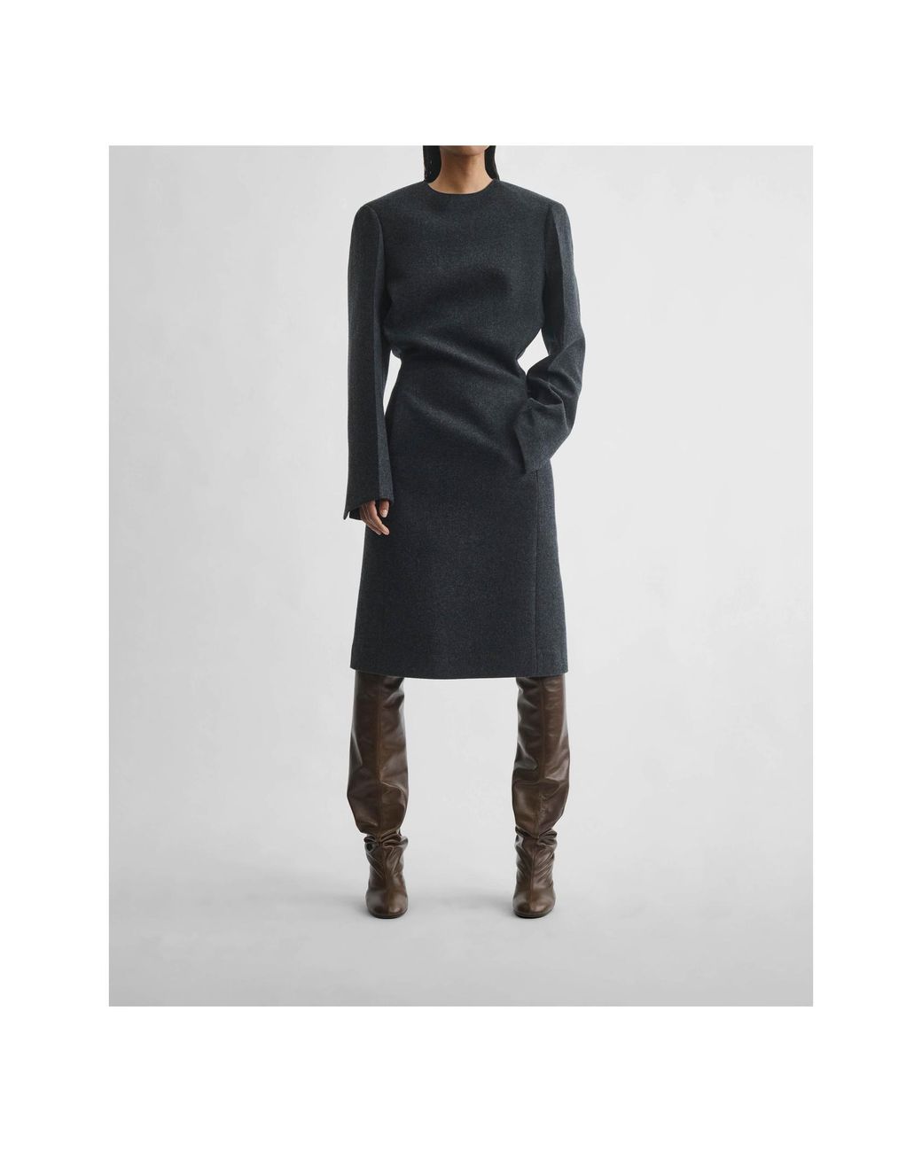 Phoebe Philo Blue Custom-Made Pleated Dress