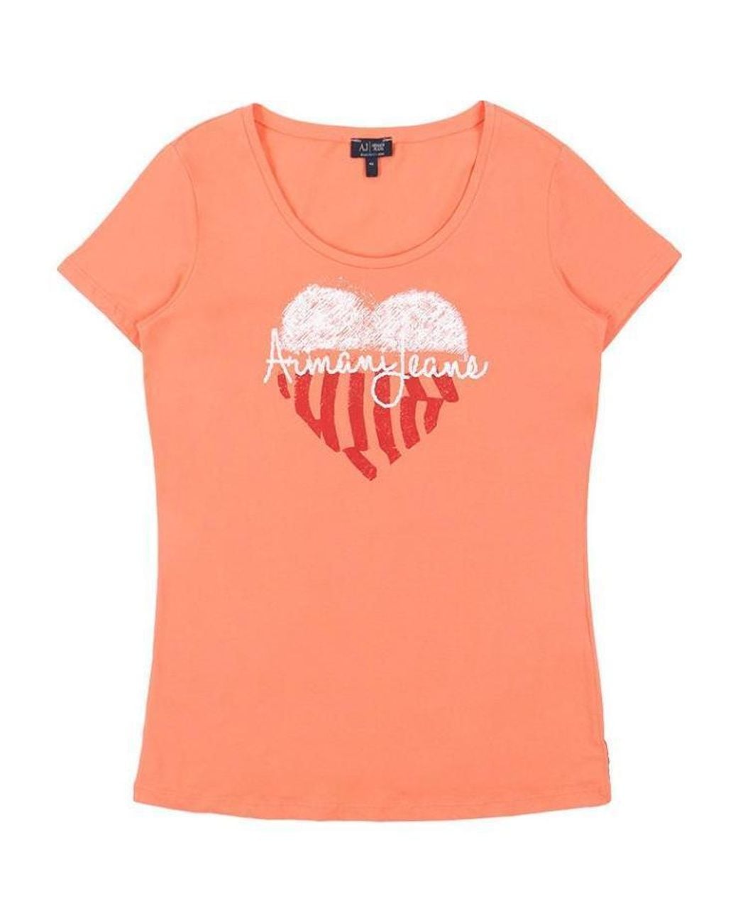 Armani Jeans Blue Round-Necked Logo T-Shirt