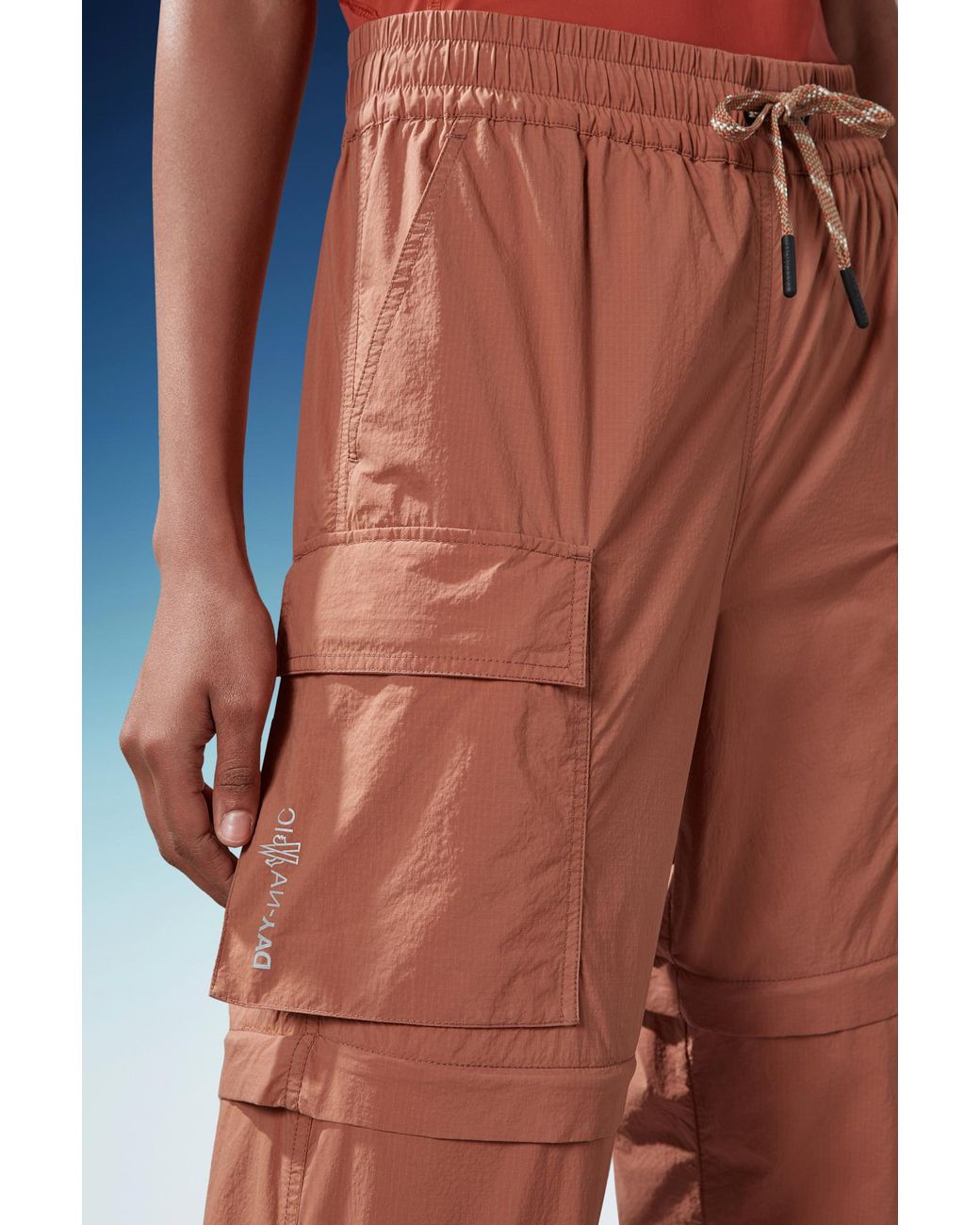 Moncler Red Grenoble Pocket Detailed Cargo Trousers