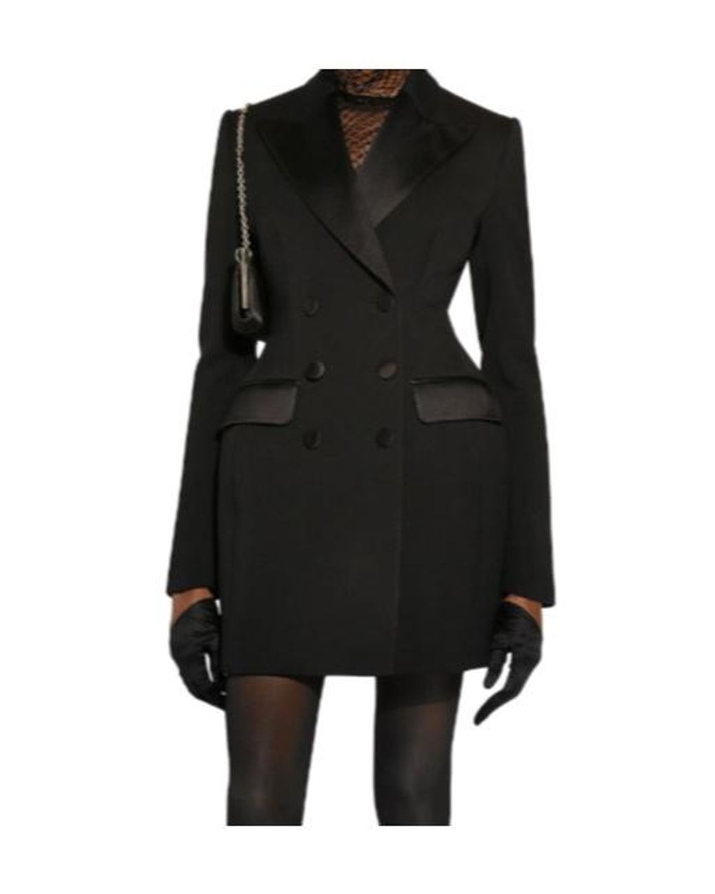 Dolce & Gabbana Black Double-Breasted Tuxedo Jacket