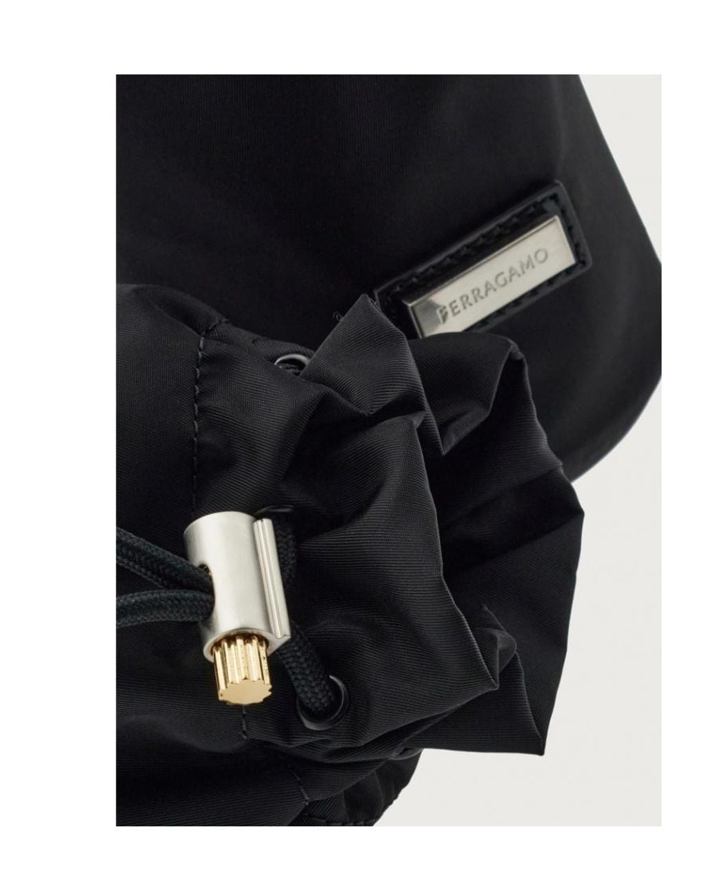 Ferragamo Black Ferragamo Double Belt Bag for men