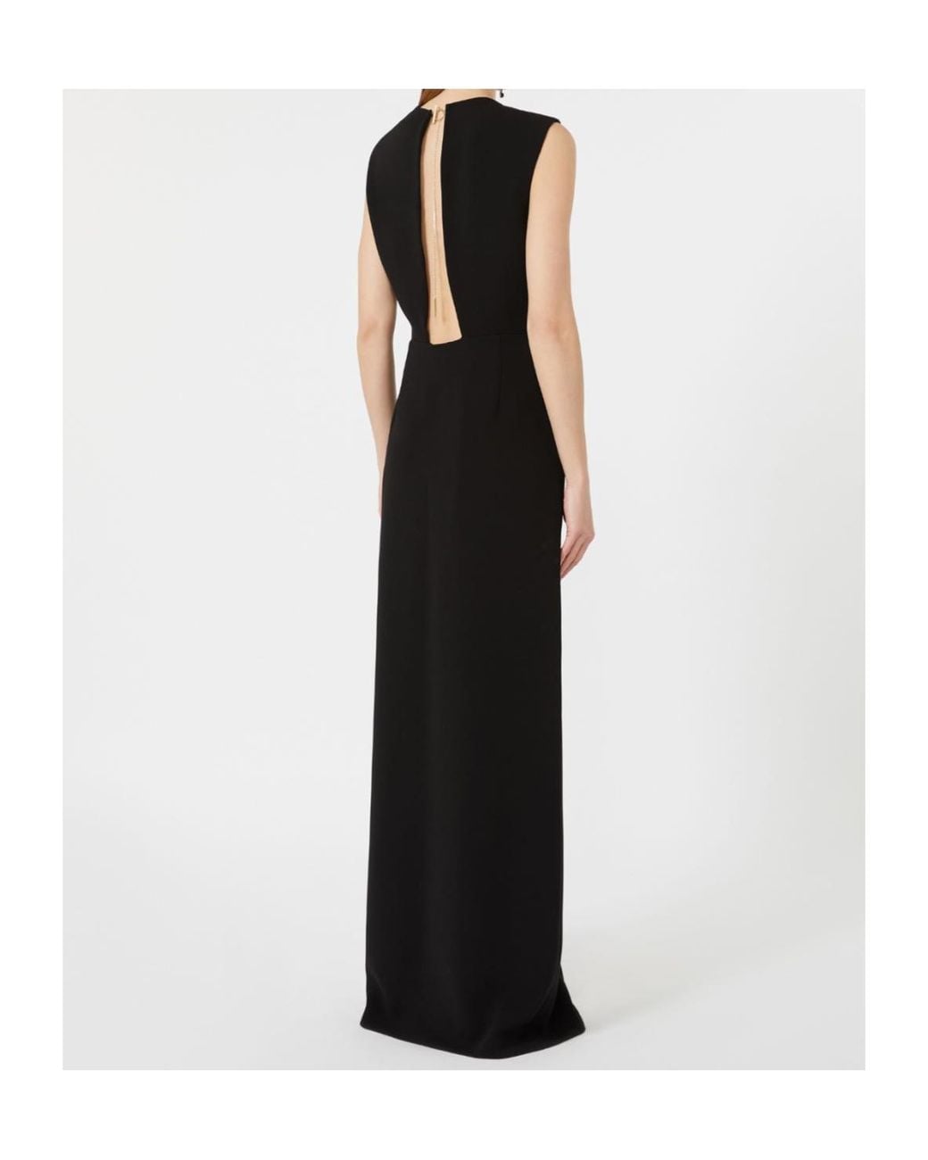 Max Mara Black Long Cady Dress