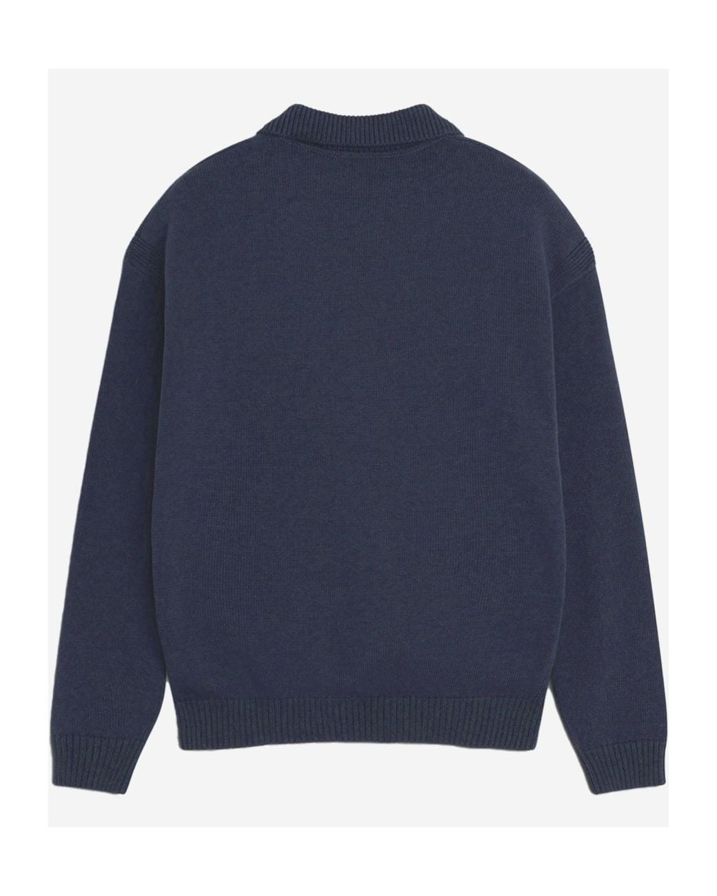 Maison Kitsuné Blue Maison Kitsuné Bold Fox Head Patch Comfort Polo Shirt for men