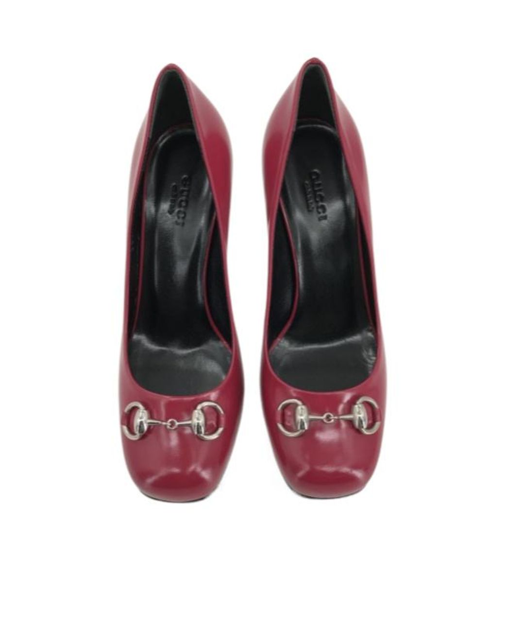 Gucci Red Thick Heels