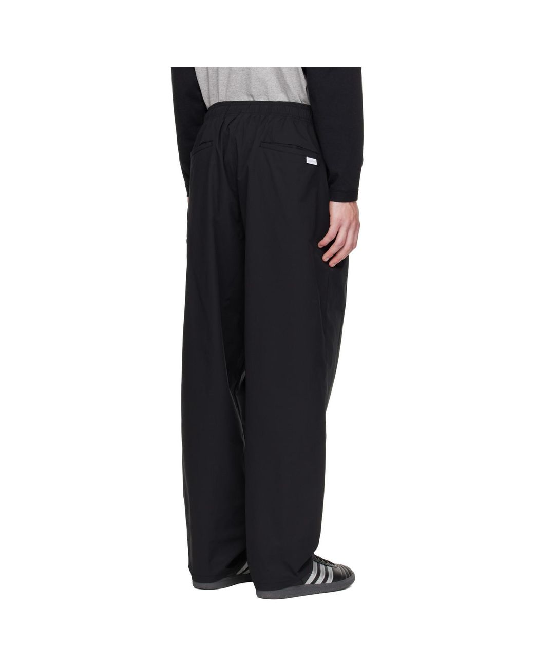 (w)taps Black Ripstop Track Pants for men