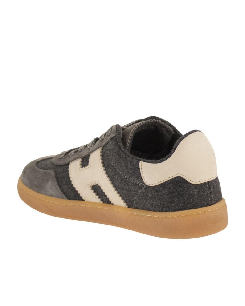Hogan Brown Round-Toe Sneakers