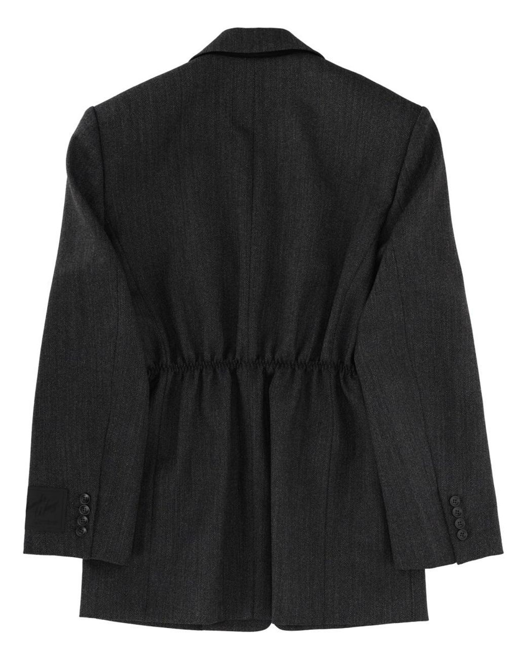 Alexander Wang Blue Single-Breasted Oversized Blazer
