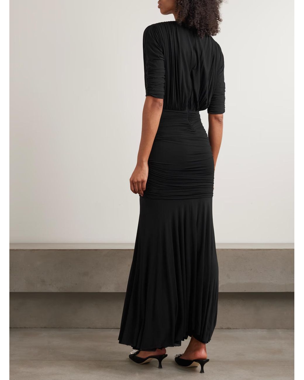 TOVE Black V-Neck Zipped Dress