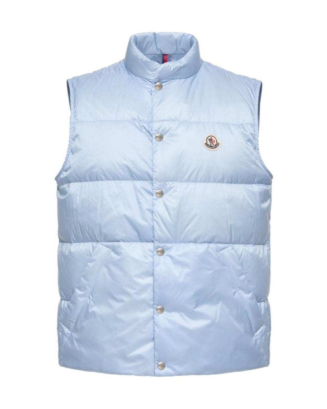 Moncler Blue Tuquerouye Logo Patch Puffer Gilet for men