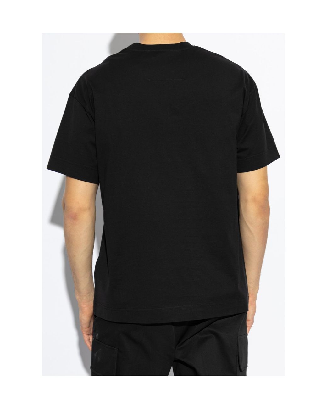 Givenchy Black Logo Embossed Crewneck T-Shirt for men