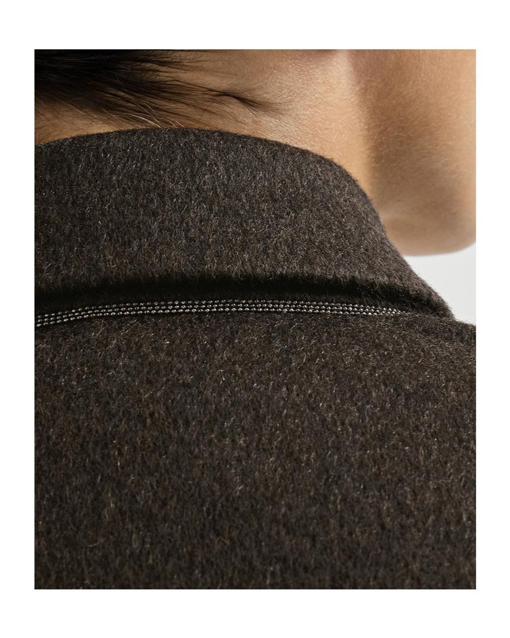 Brunello Cucinelli Black Hand-Crafted Outerwear Jacket