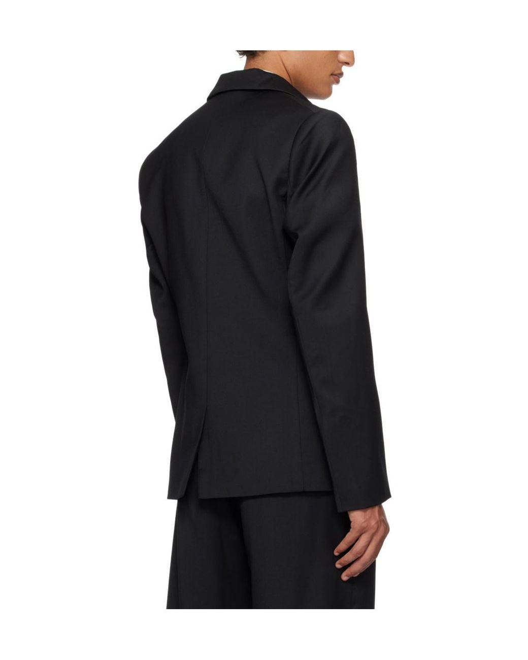 HELIOT EMIL Black Diapason Blazer for men