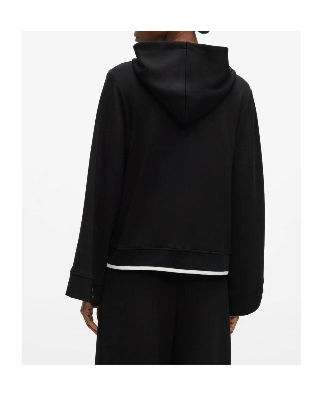 Karl Lagerfeld Black Rue St-Guillaume Zip-Up Hoodie