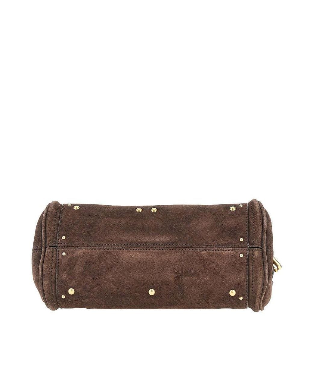 Chloé Brown Chloé Small Paddington Padlock Shoulder Bag