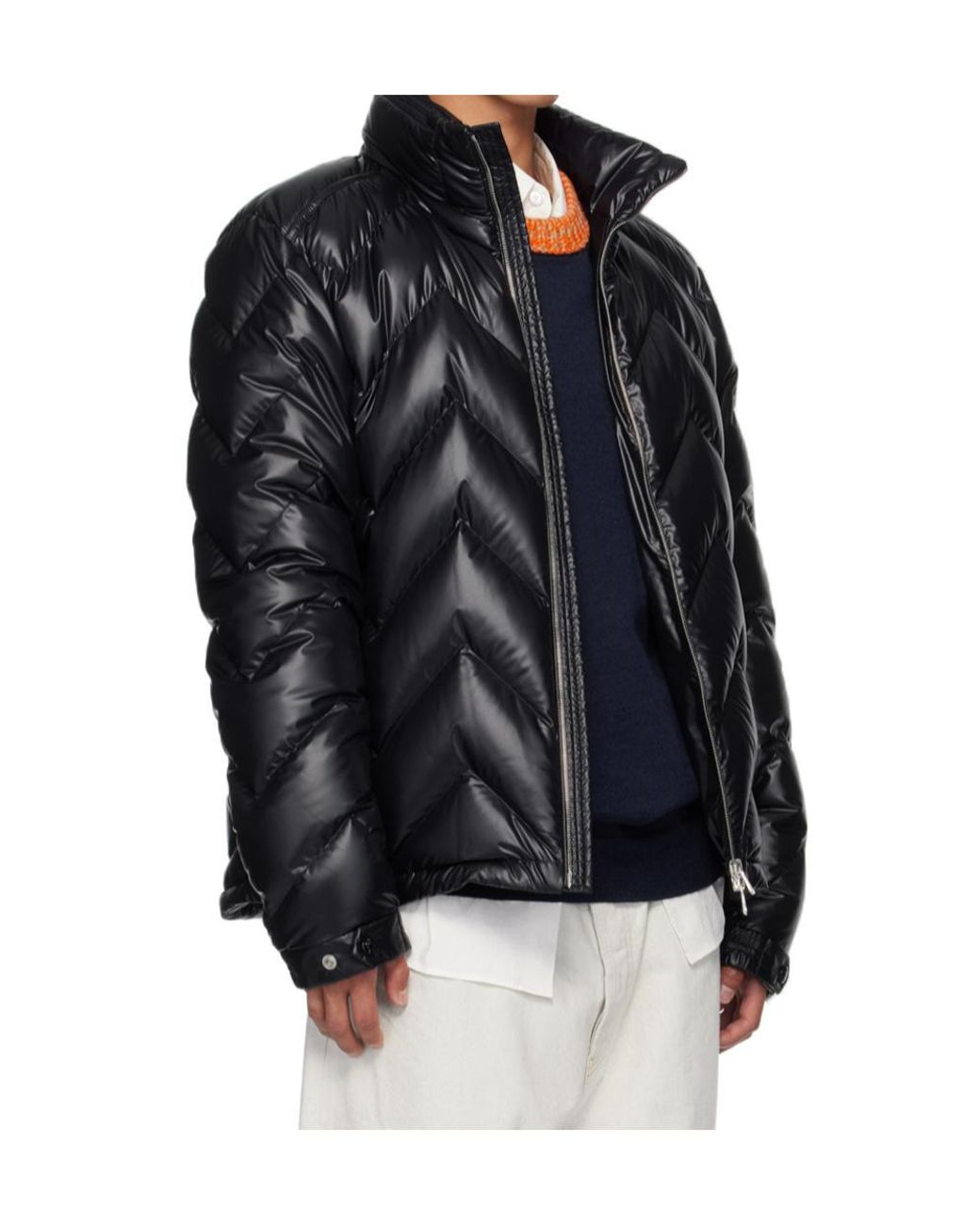 Moncler Black Logo Down Jacket for men