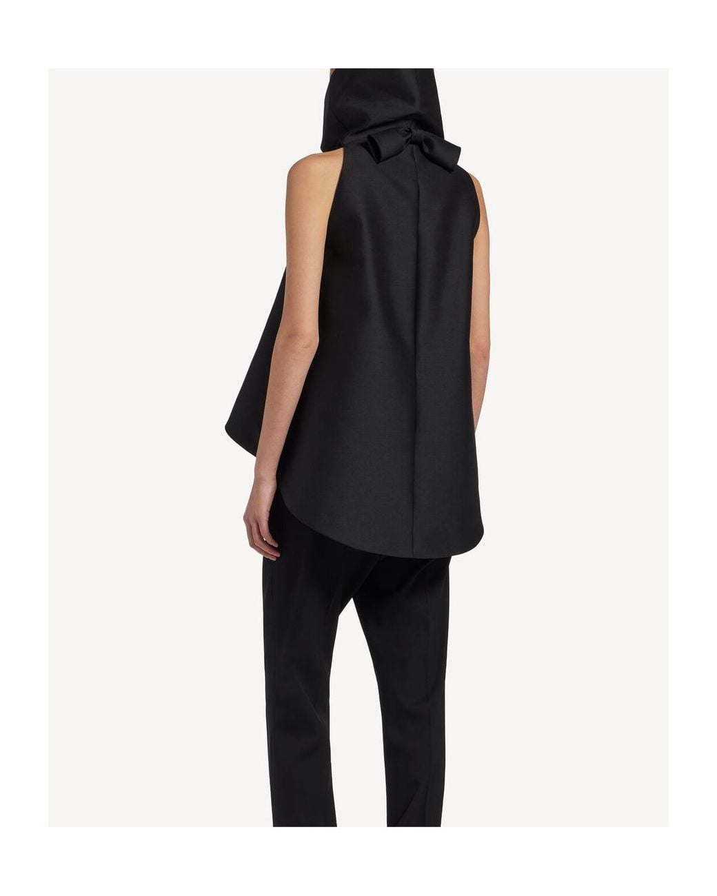 Balenciaga Black High Collar Top