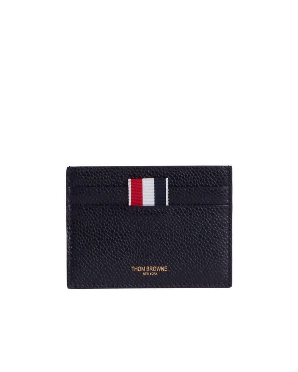 Thom Browne Blue Logo Cardholder for men