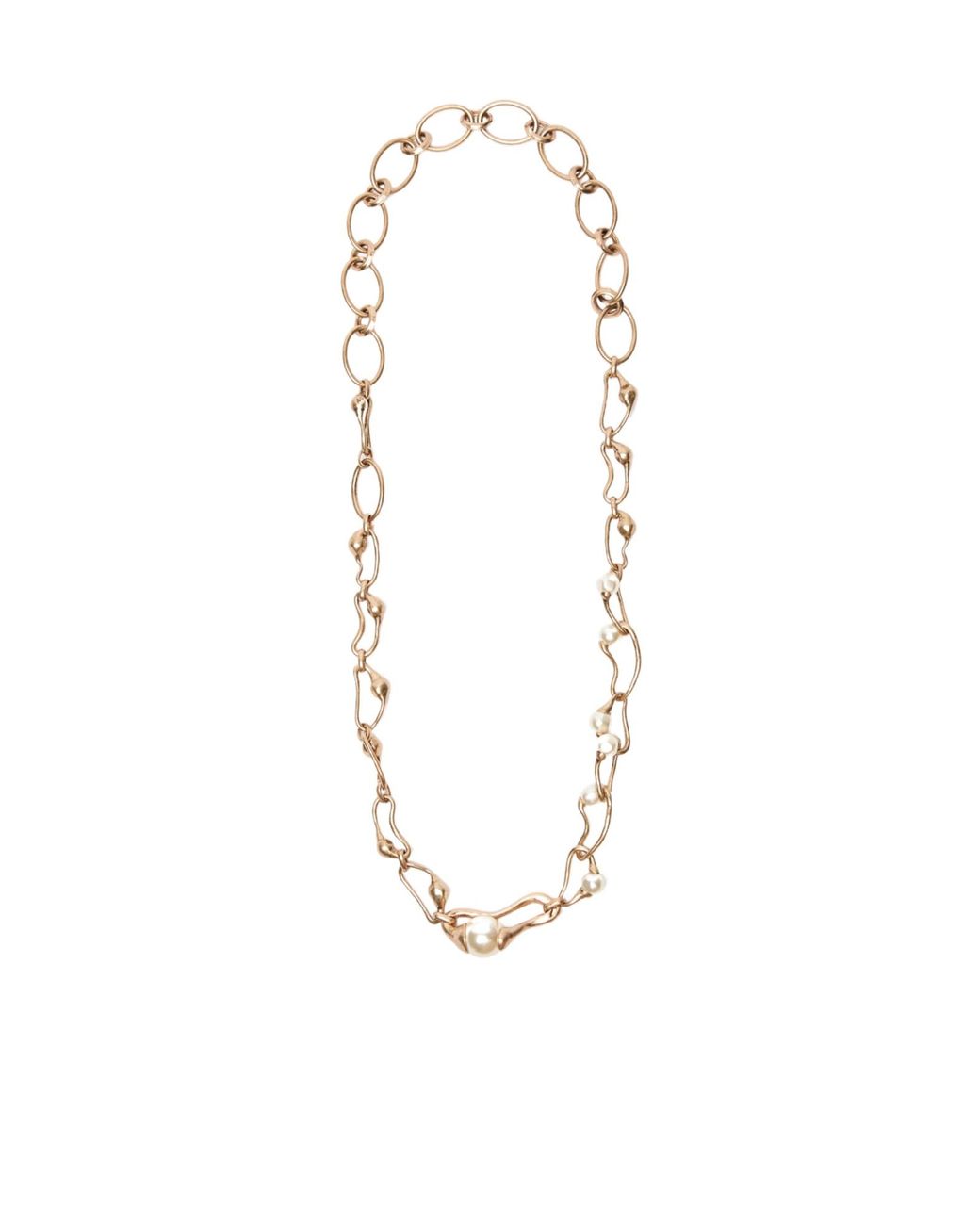 Weekend by Maxmara White Wkabronte Faux-Pearl Cable-Link Necklace