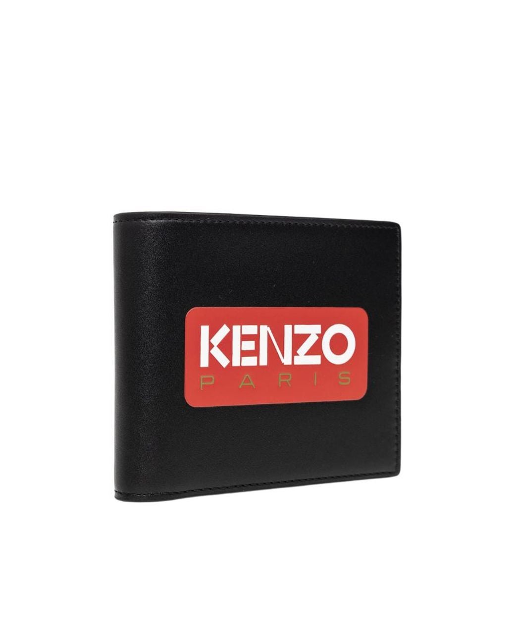 KENZO Blue Logo Printed Bi-Fold Wallet