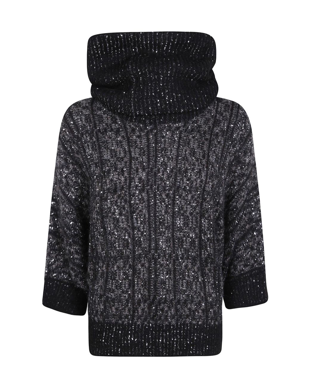 D.exterior Black Turtleneck Jumper