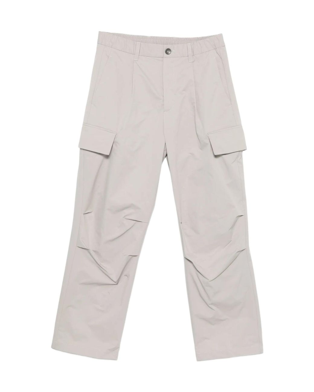 Herno White Elasticated-Waist Cargo Pants for men