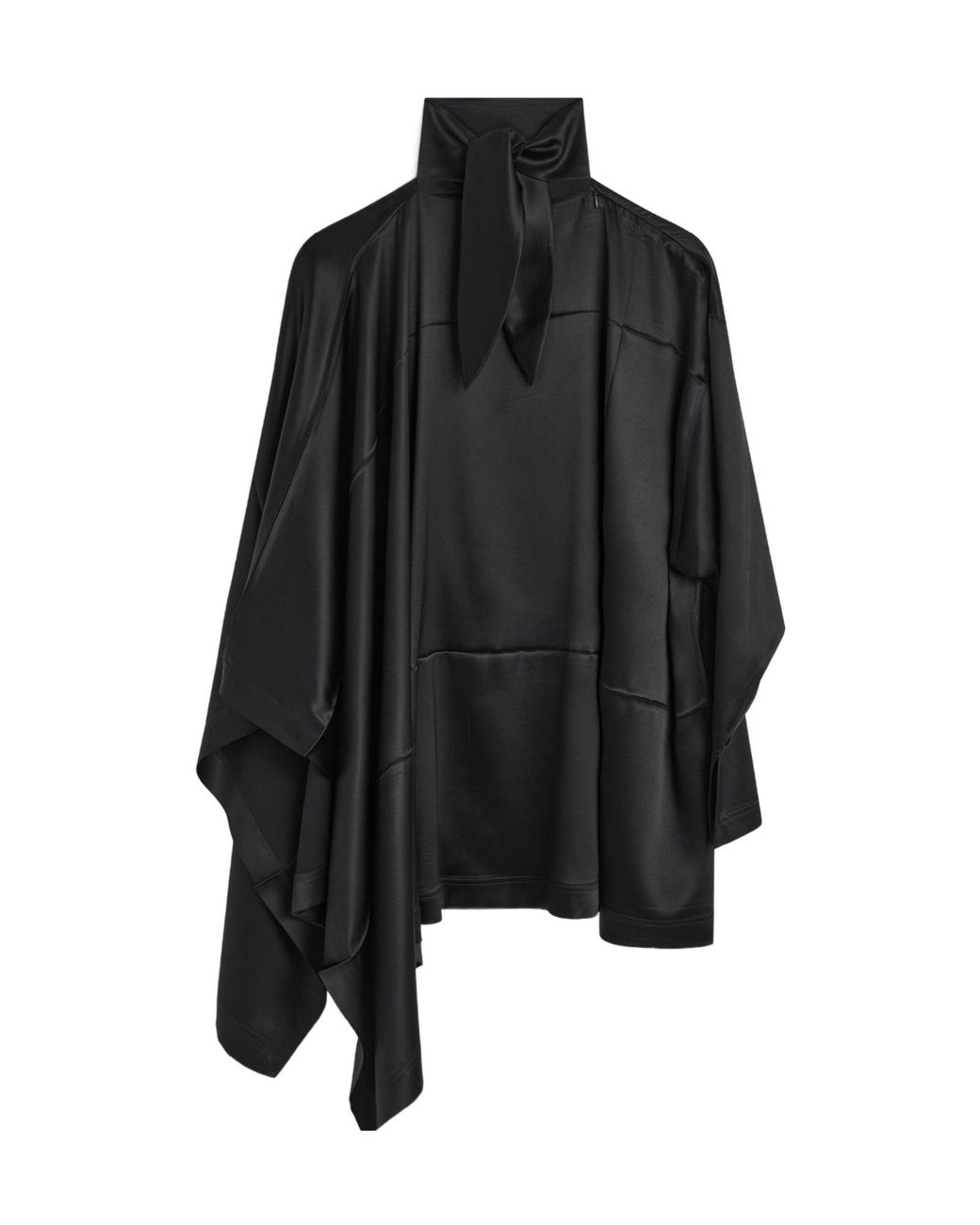 Phoebe Philo Black Caped Top