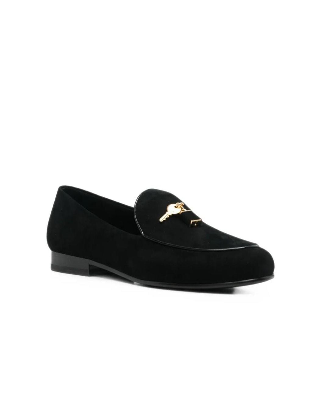 Tory Burch Black Lock Smoking Slipper
