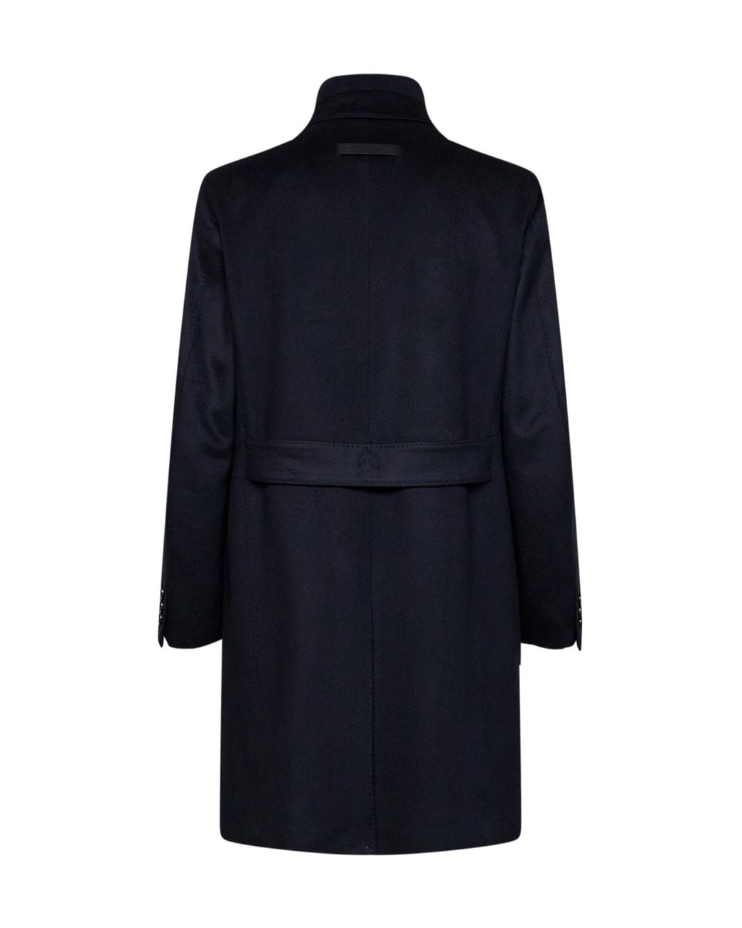 Zegna Blue Long-Sleeved Coat for men