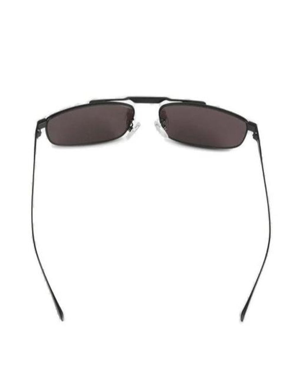 Balenciaga White Eyewear Rectangular Frame Sunglasses