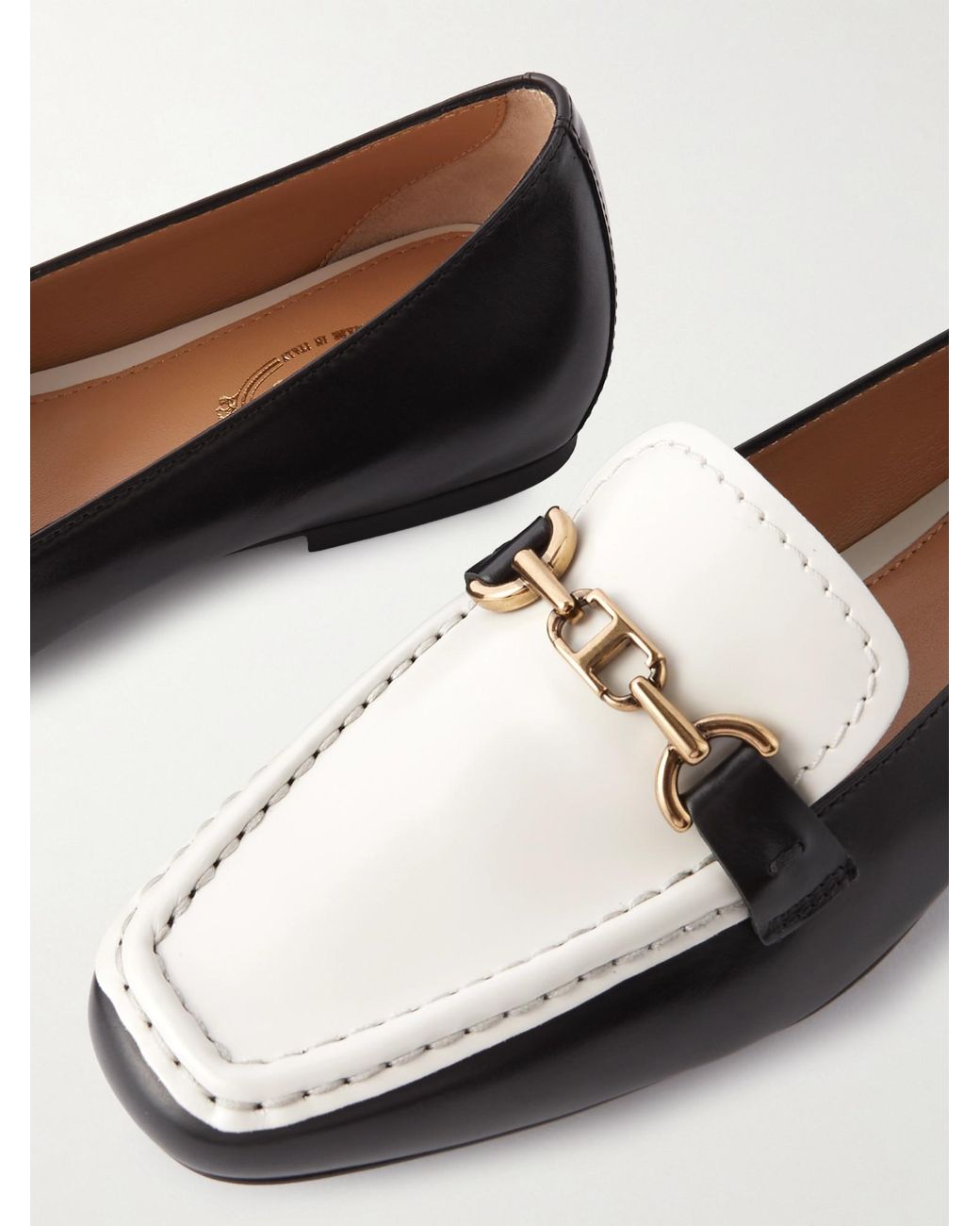 Tod's Black Leather Loafers