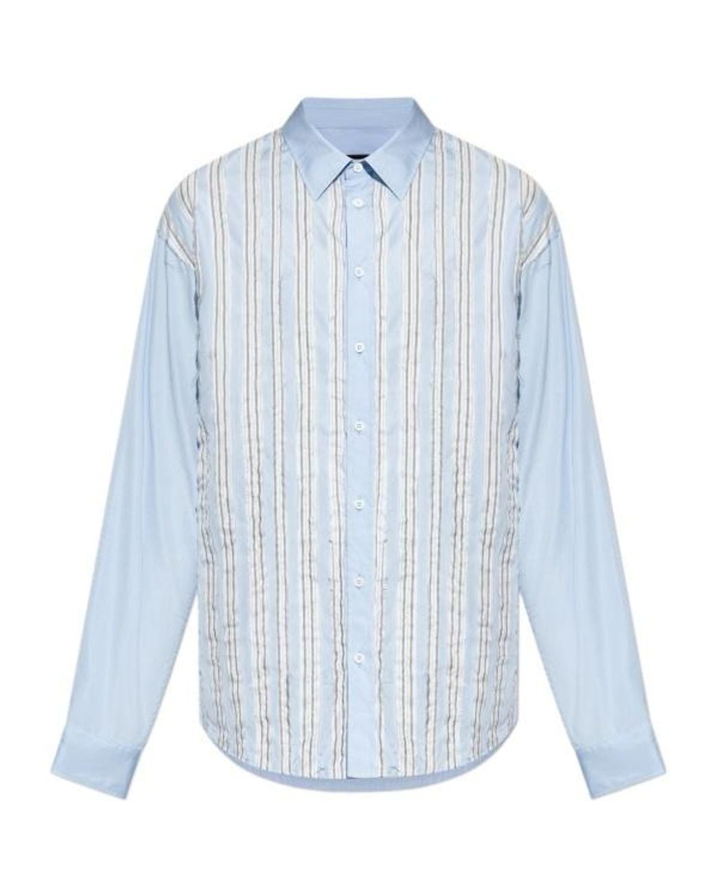 DSquared² Blue Textured Striped Shirt for men
