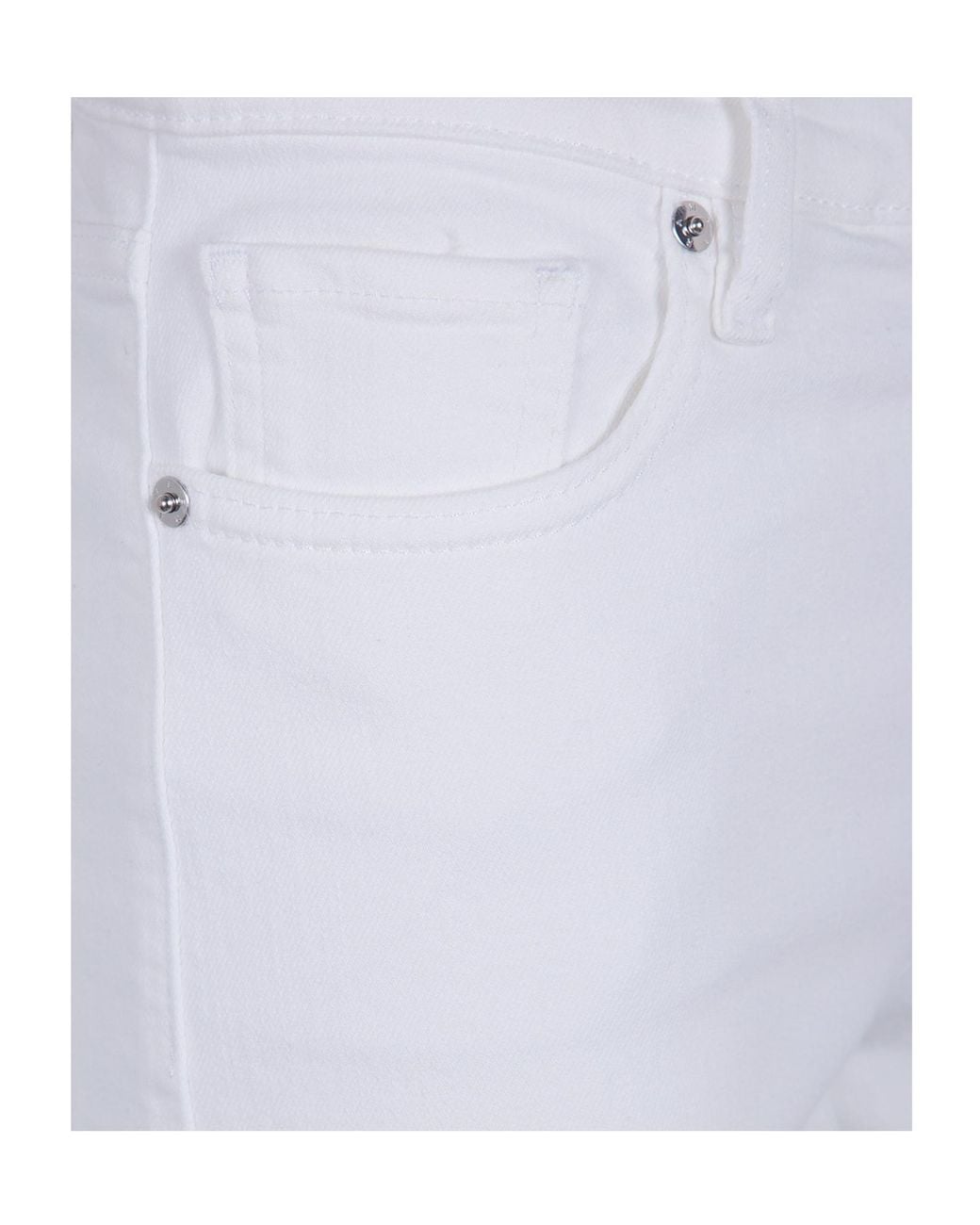 FRAME White Logo Patch Pants