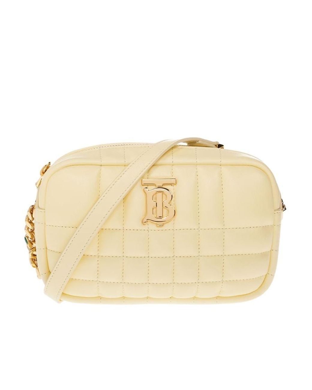 Burberry Natural Mini Lola Quilted Camera Bag