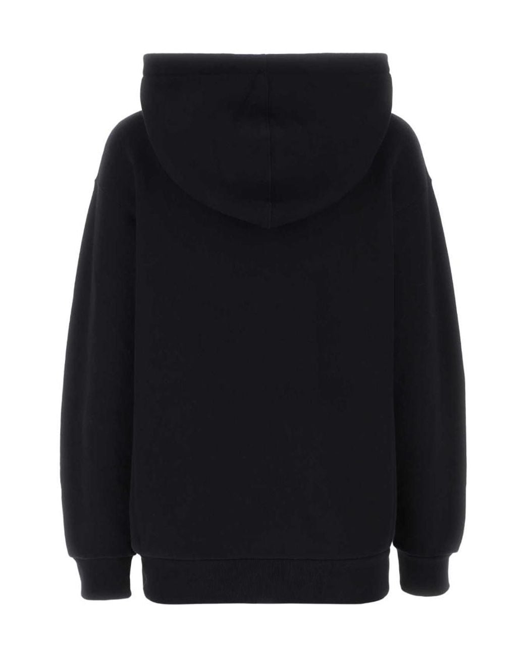 Gucci Black Sequin Embellished Logo Drawstring Hoodie