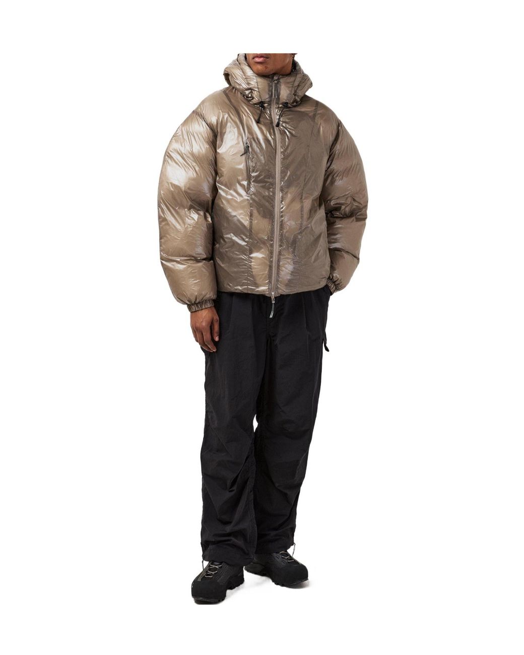 Roa Gray Smooth Down Quilted Jacket for men