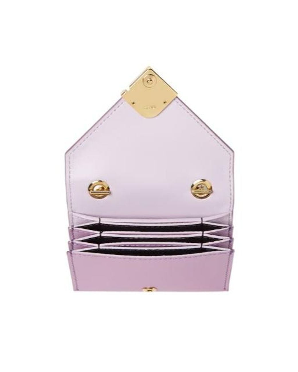 Fendi Pink Ff Diamonds Card Case