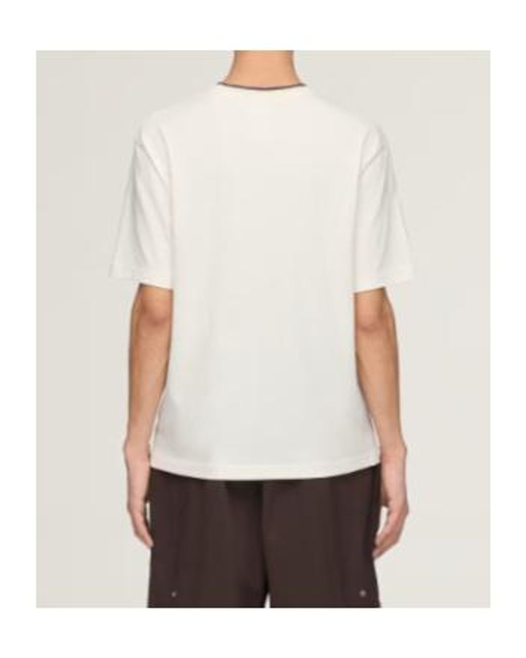 Y-3 White X Wales Bonner Graphic Printed Crewneck T-Shirt for men