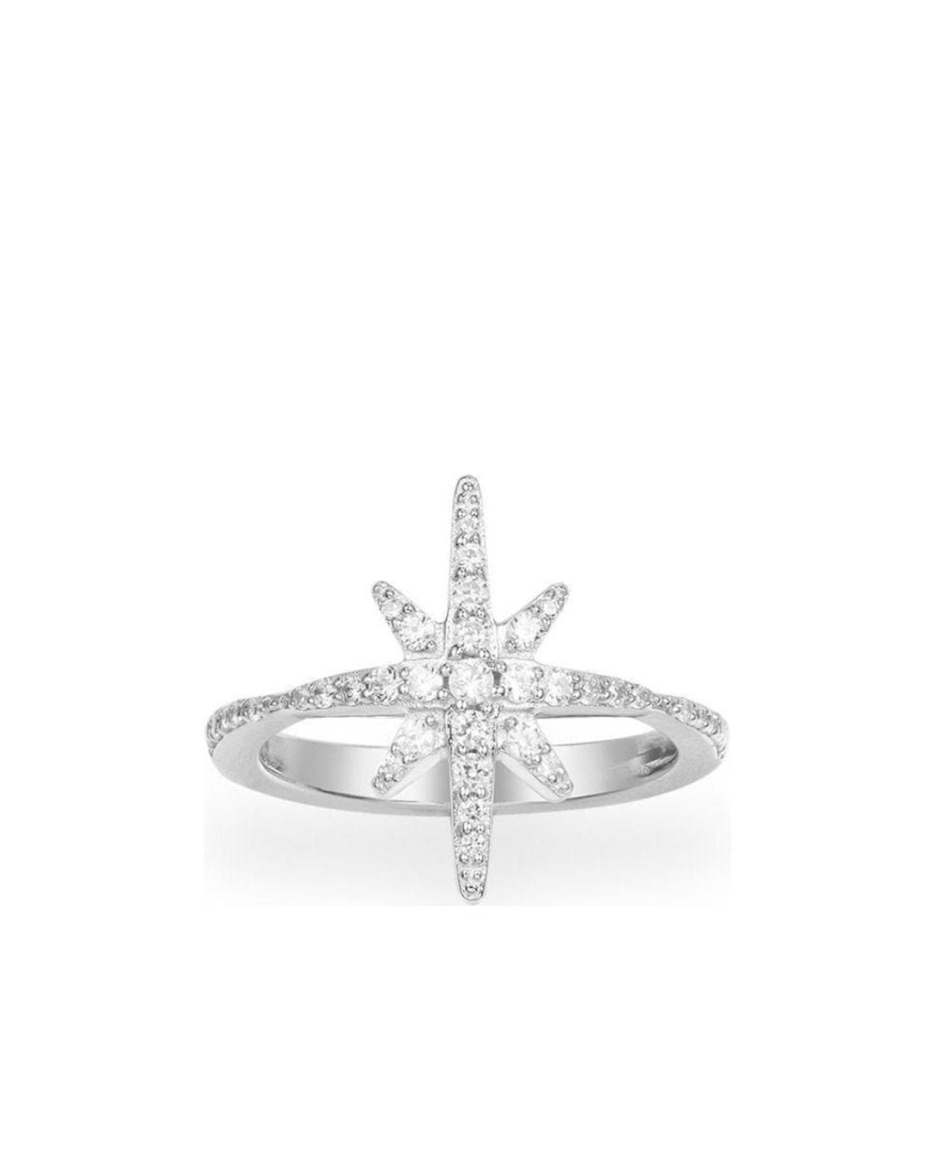 Apm Monaco White Meteor-Shaped Phalanx Ring