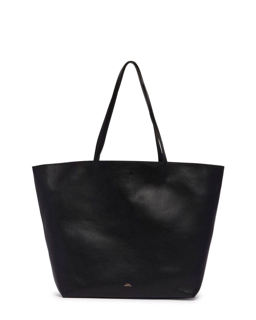 Totême  Black Totême Top Handle Tote Bag
