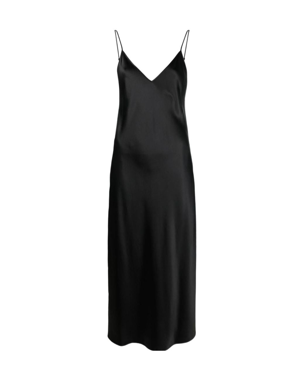 Joseph Black Satin Clea Dress