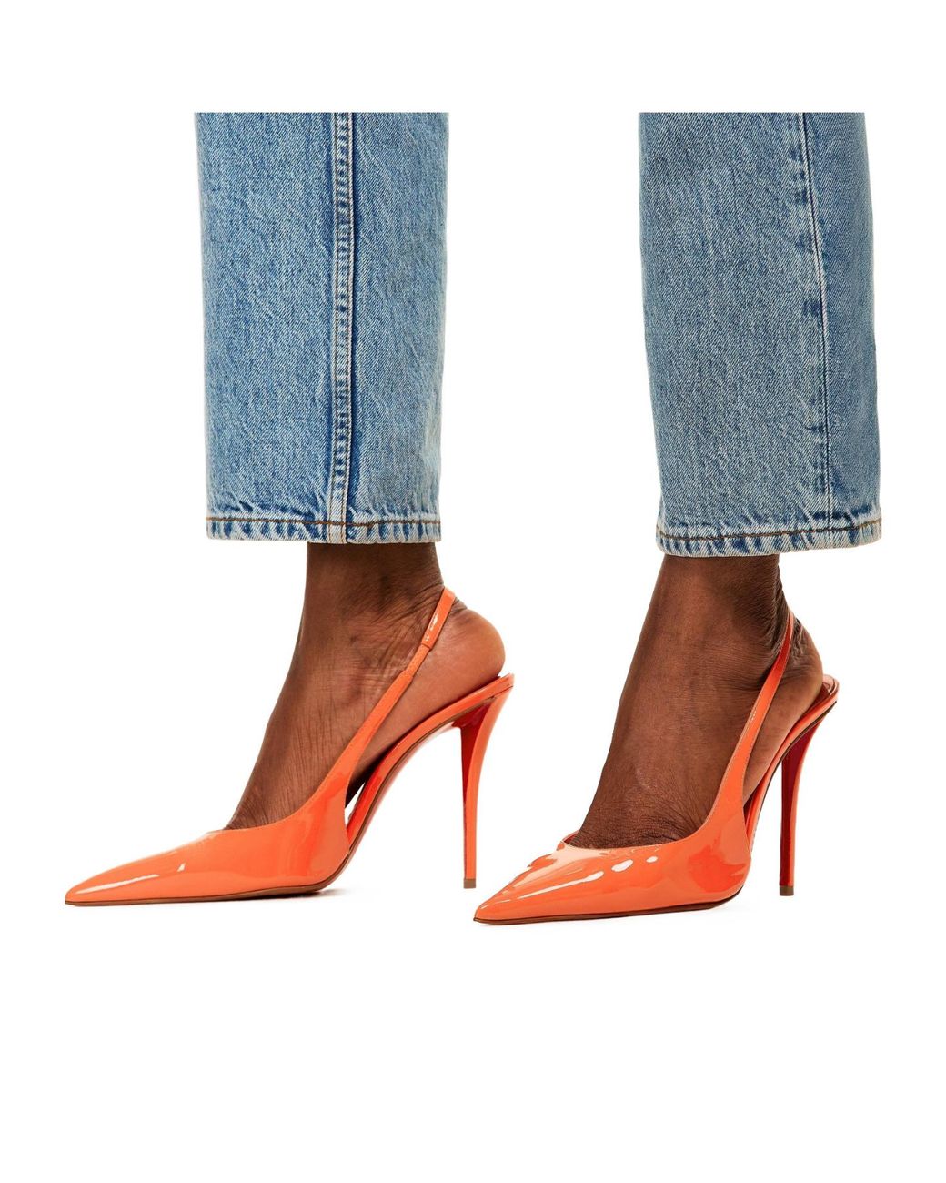 Christian Louboutin Red Chr Miss Z Slingbacks