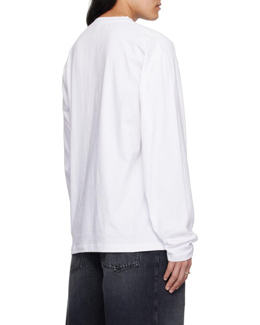 we11done White Logo Print T-Shirt